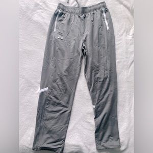 Large tall gray under armour sweatpants